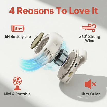 Experience Ultimate Comfort with the Westdeer Portable Silent Mini Bladeless Electric Fan – Your Perfect Travel Companion!
